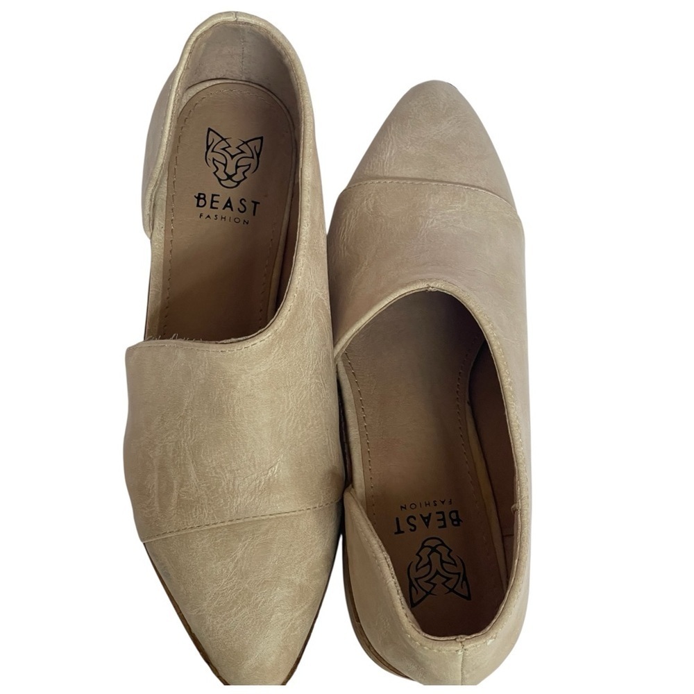 BEAST FASHION CREAM LOAFERS EUC SZ 5.5 - Picture 10 of 14